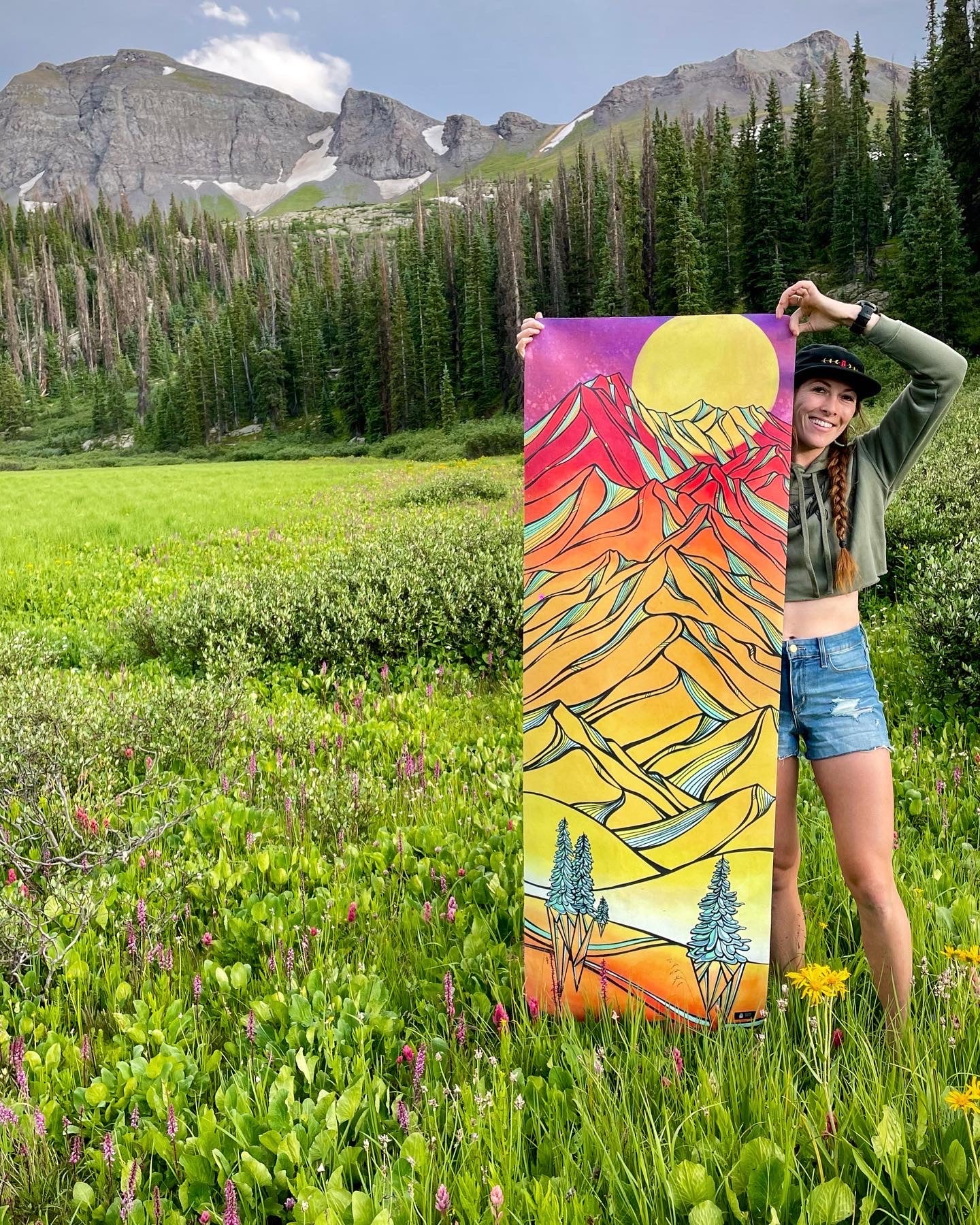 Mountain Moonrise Yoga Mat