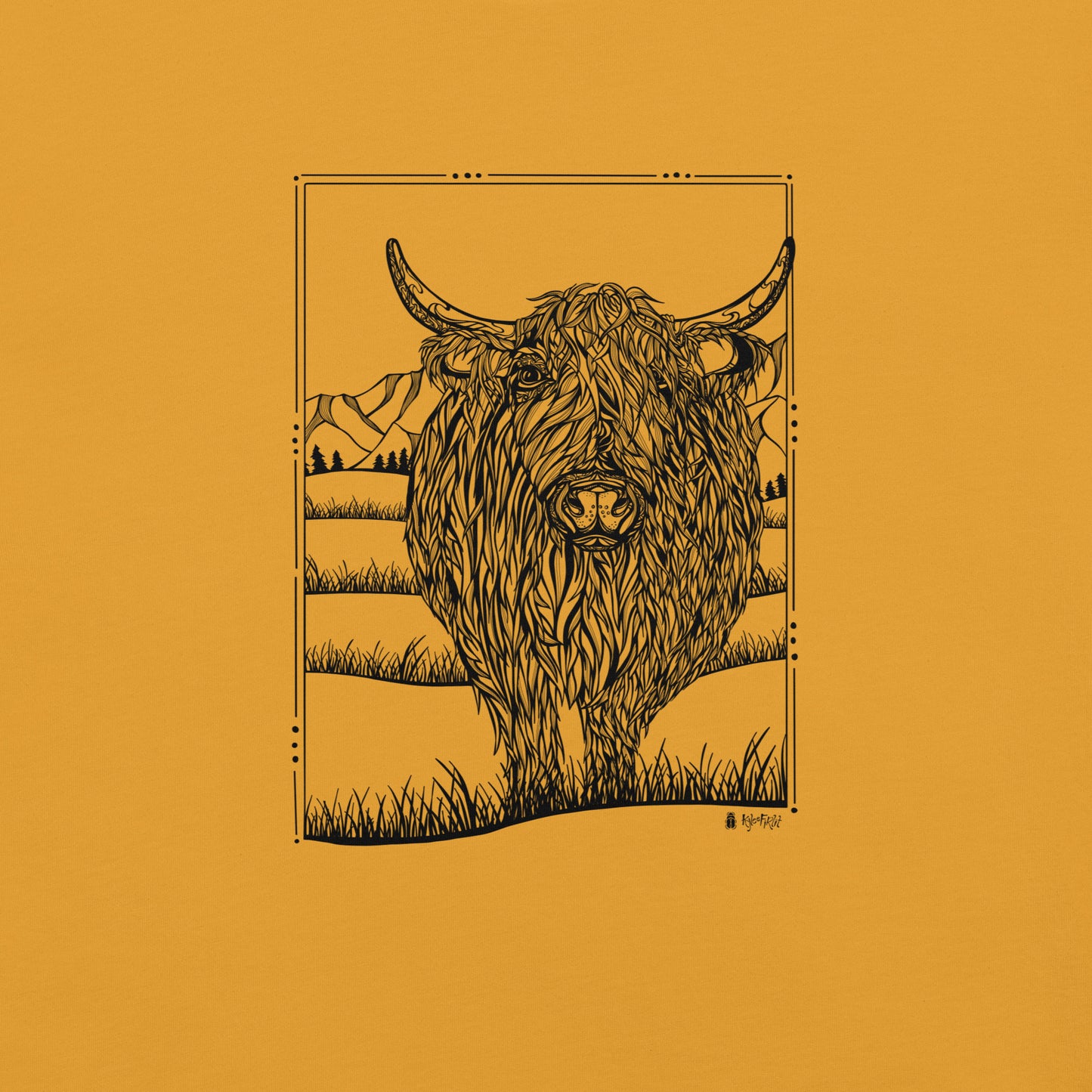 Highland Cow Unisex T-shirt