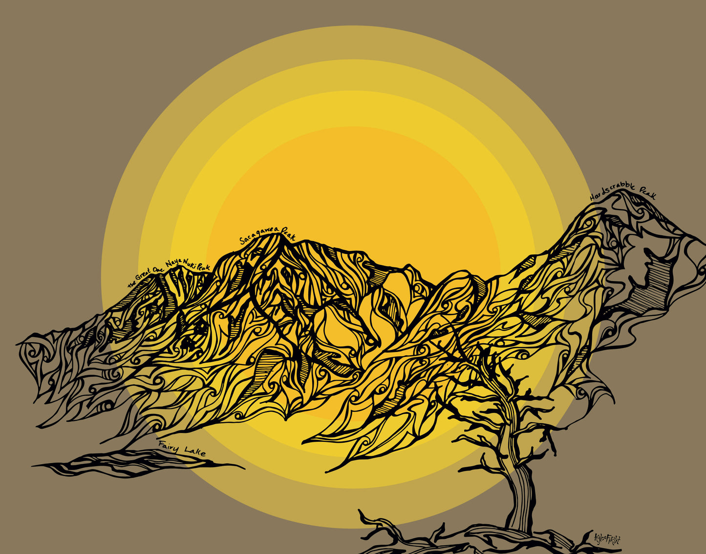 Bridger Range Print
