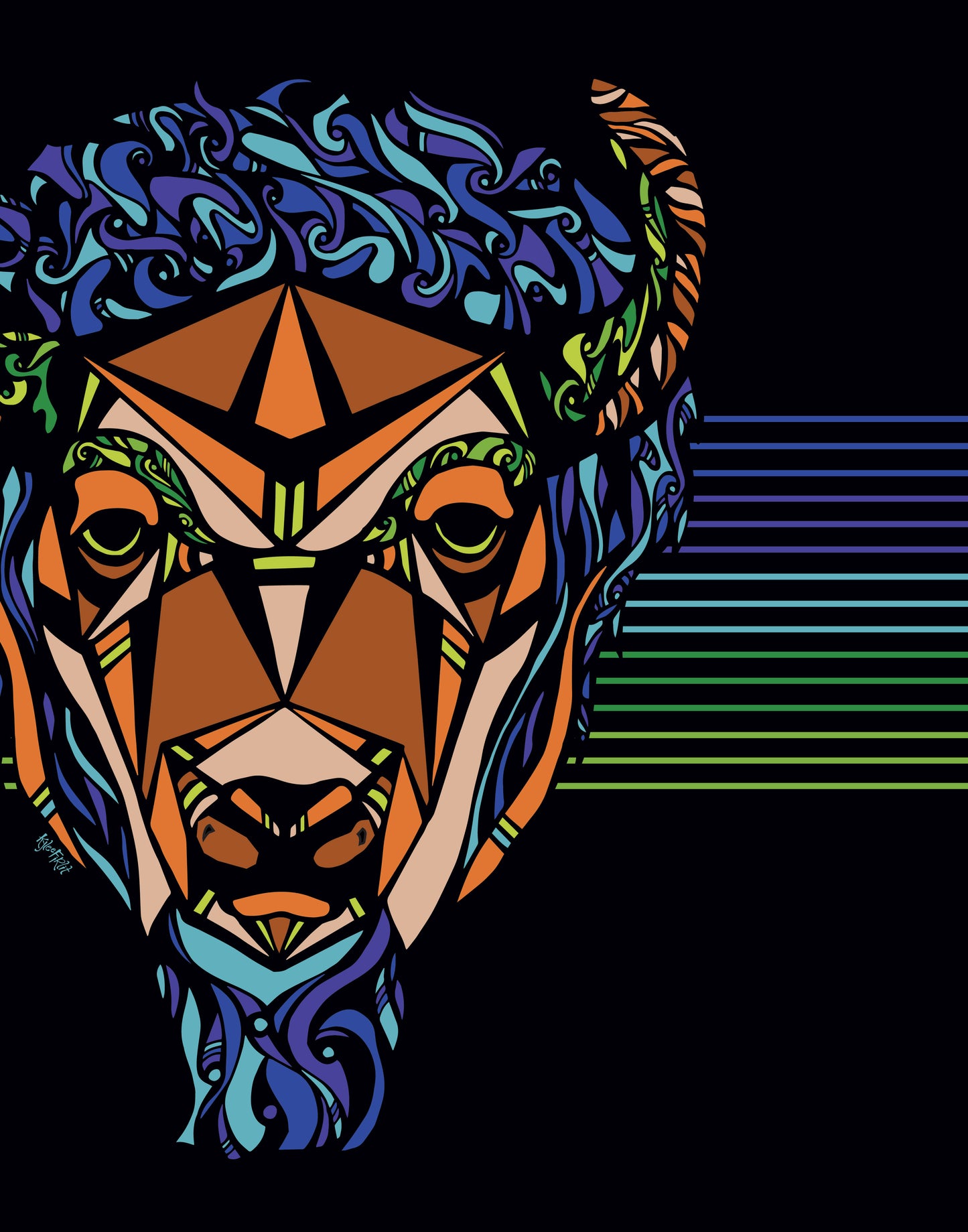 Bison Print