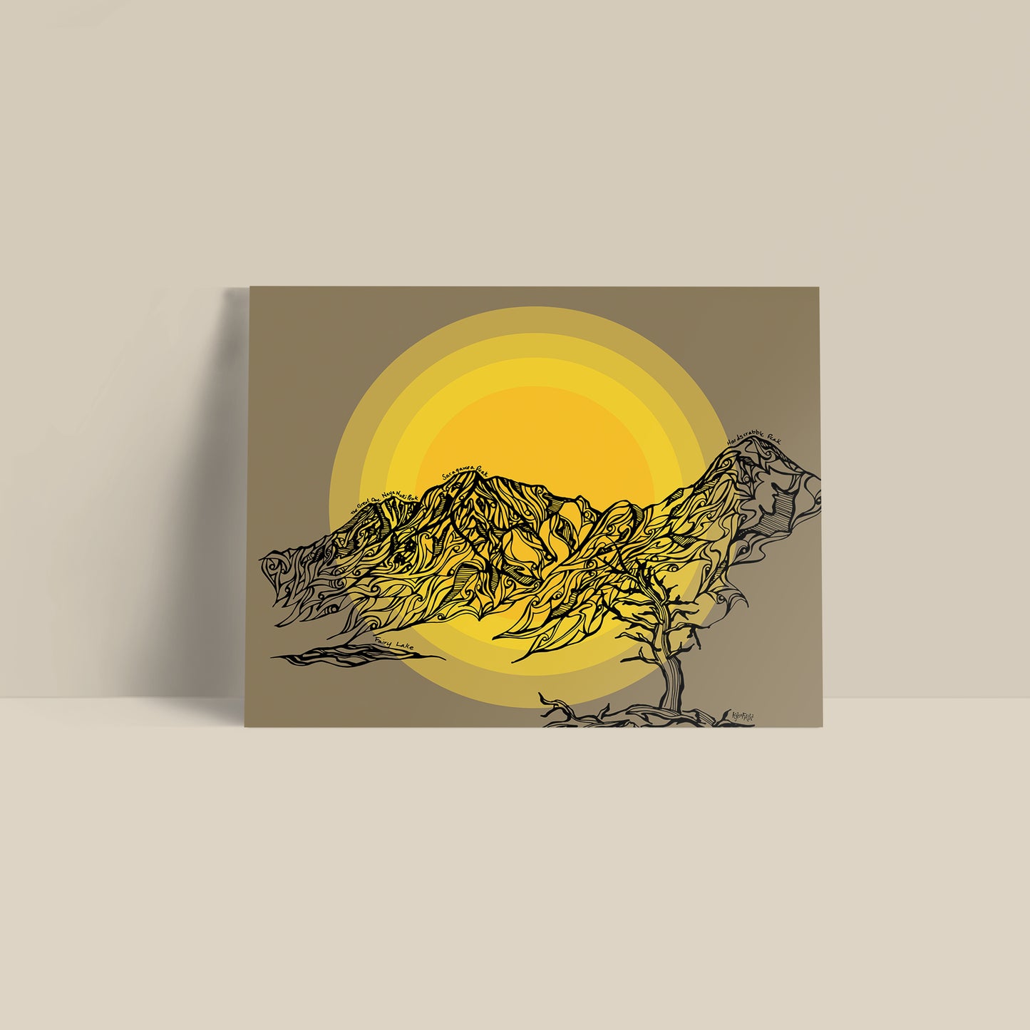 Bridger Range Print