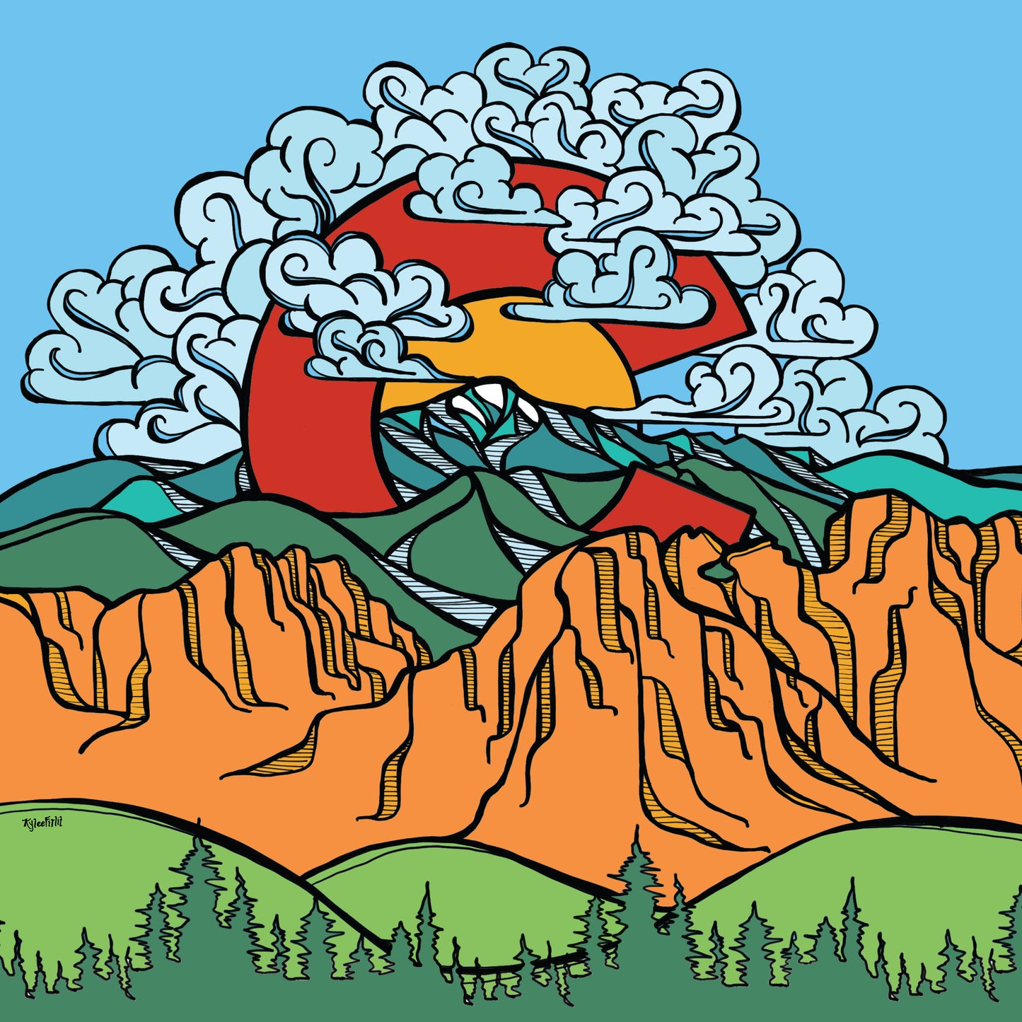 Pikes Peak Print
