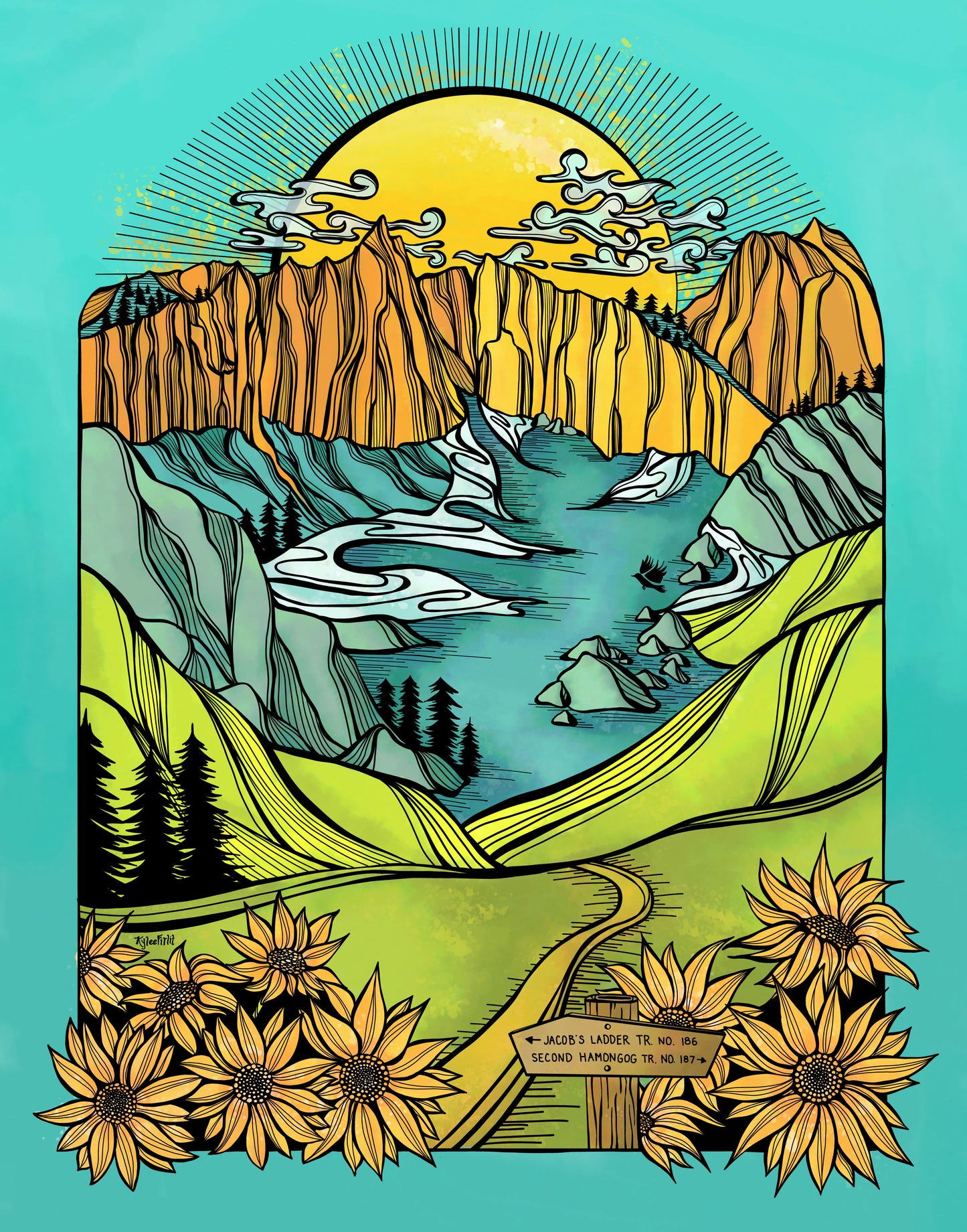Lone Peak Print