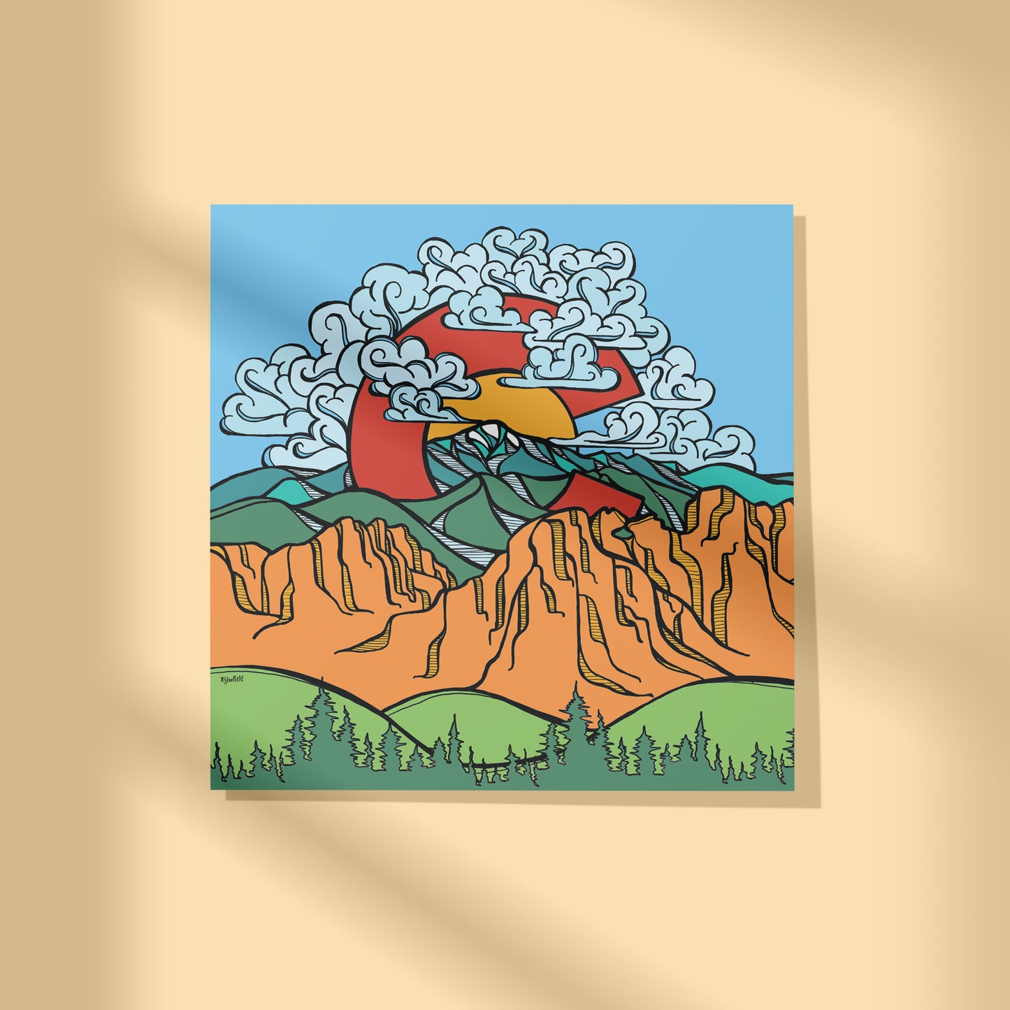 Pikes Peak Print