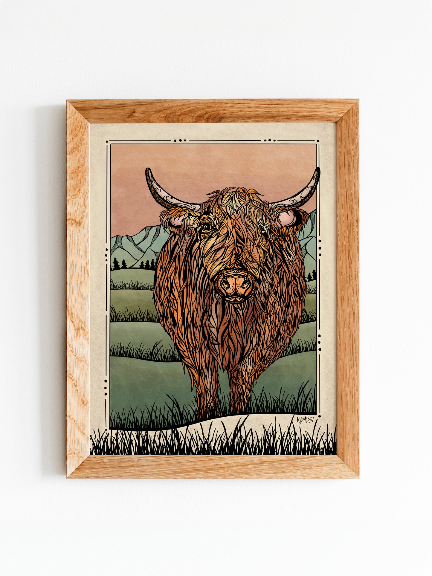 Highland Cow Print