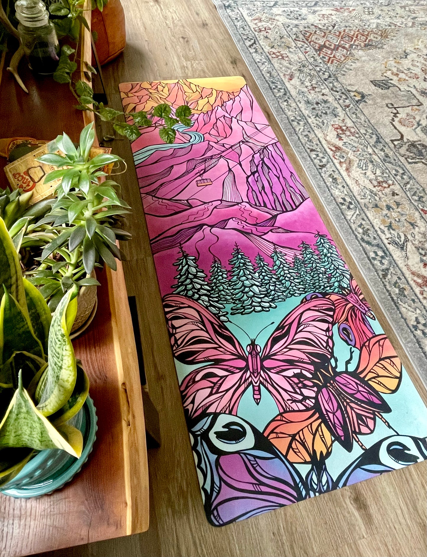 Lepidoptera Yoga Mat