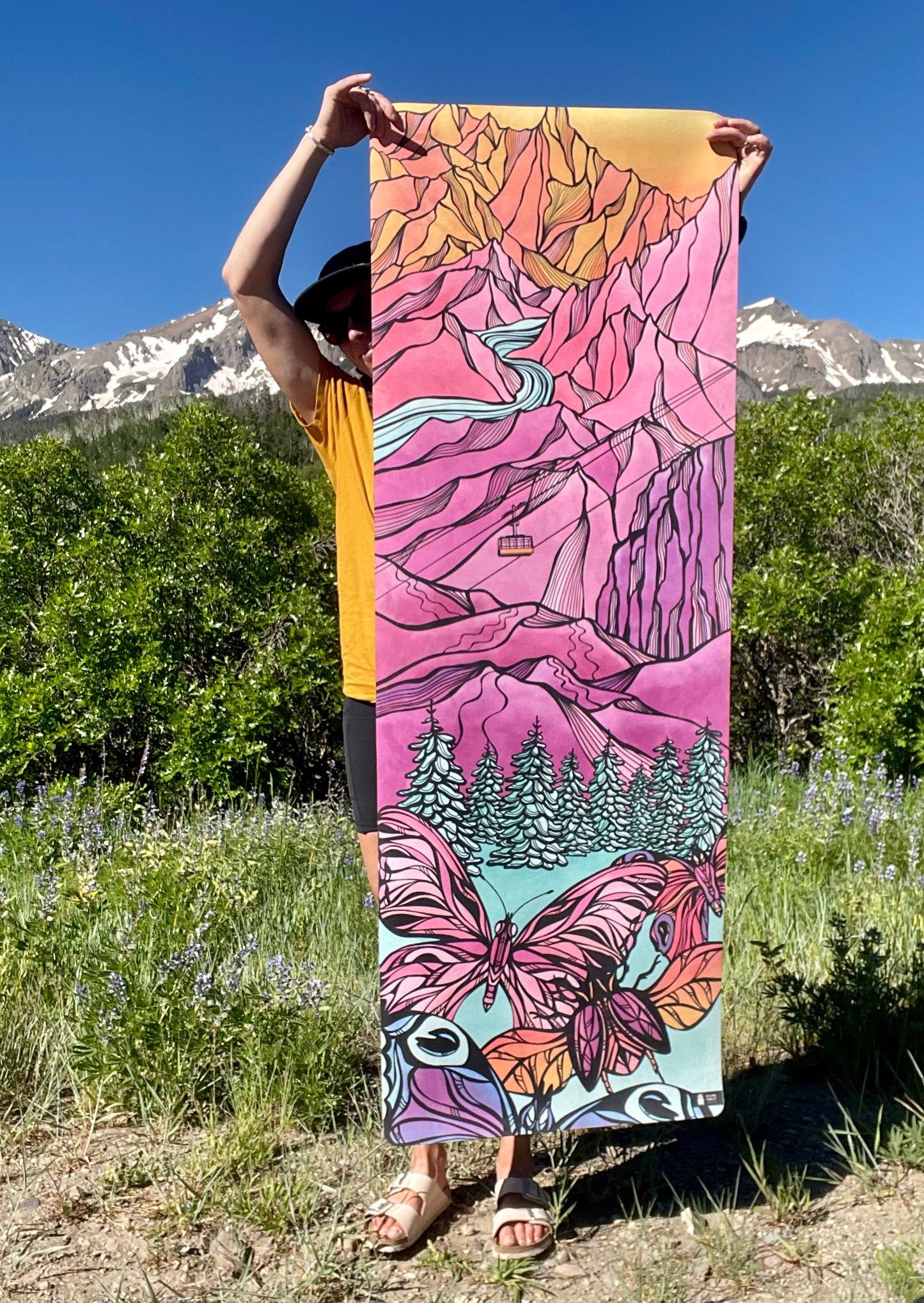Lepidoptera Yoga Mat