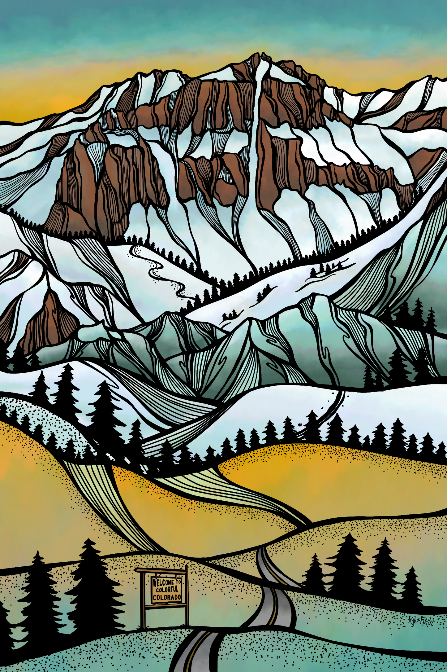 San Joaquin Couloir Print