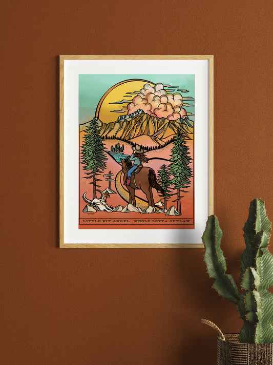 Whole Lotta Outlaw Print