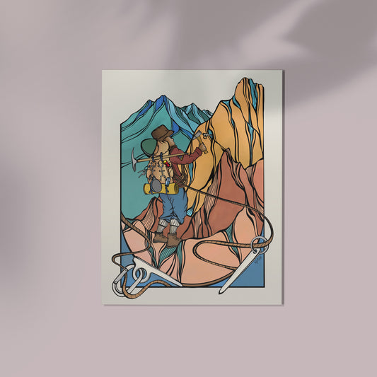 Vintage Mountaineer Print