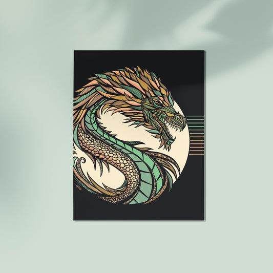 Wood Dragon Print