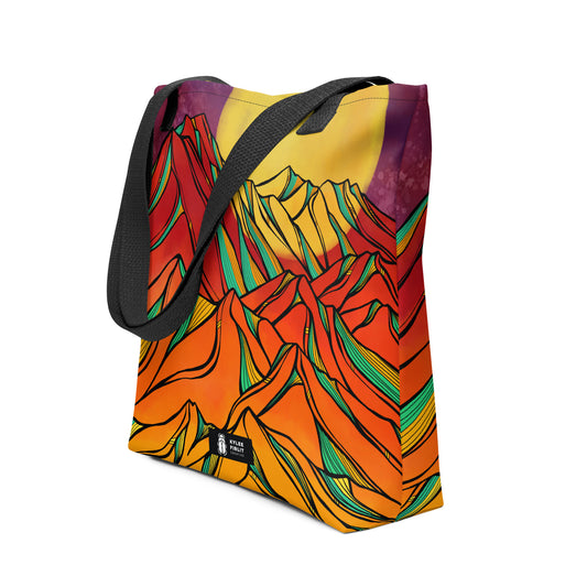 Mountain Moonrise Tote bag