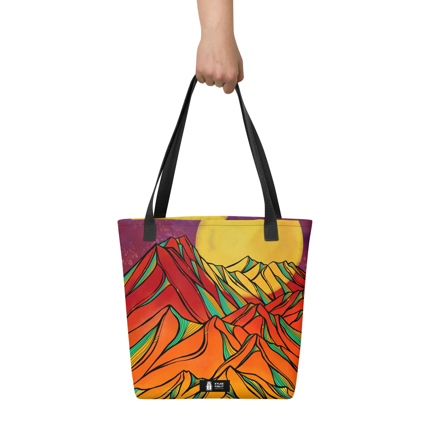 Mountain Moonrise Tote bag