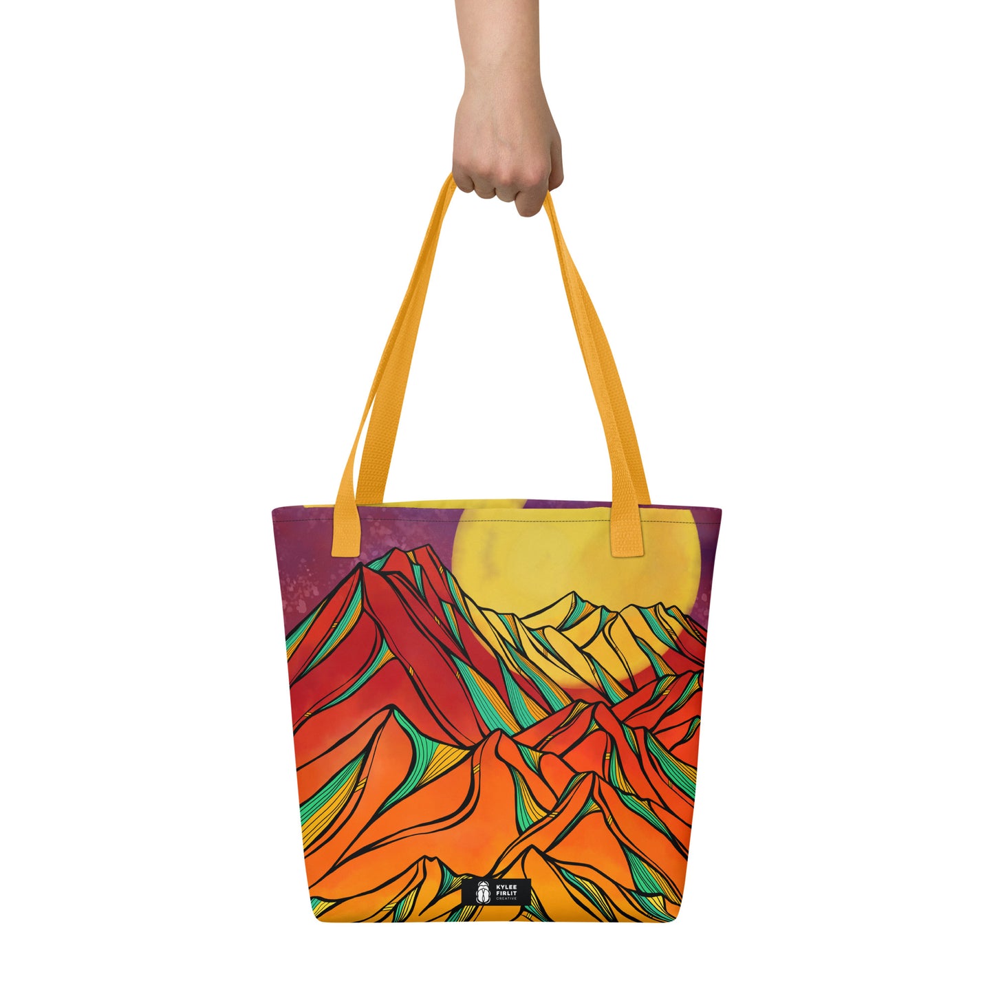 Mountain Moonrise Tote bag