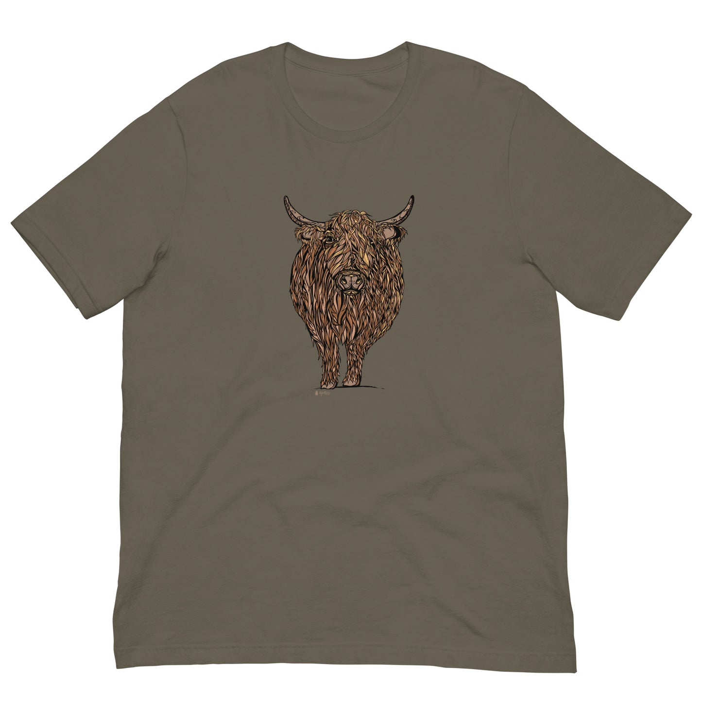 Highland Cow Color Unisex T-shirt