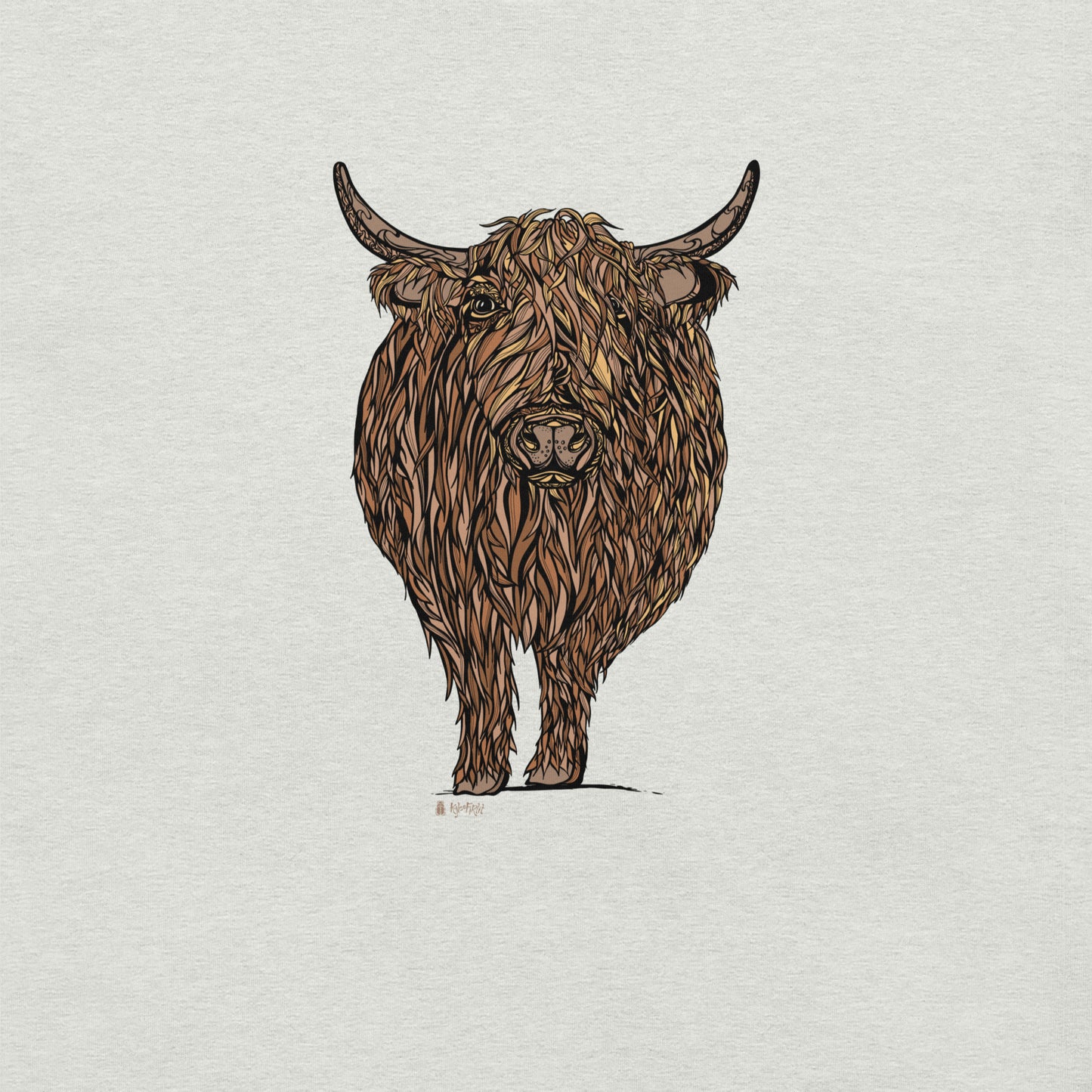 Highland Cow Color Unisex T-shirt
