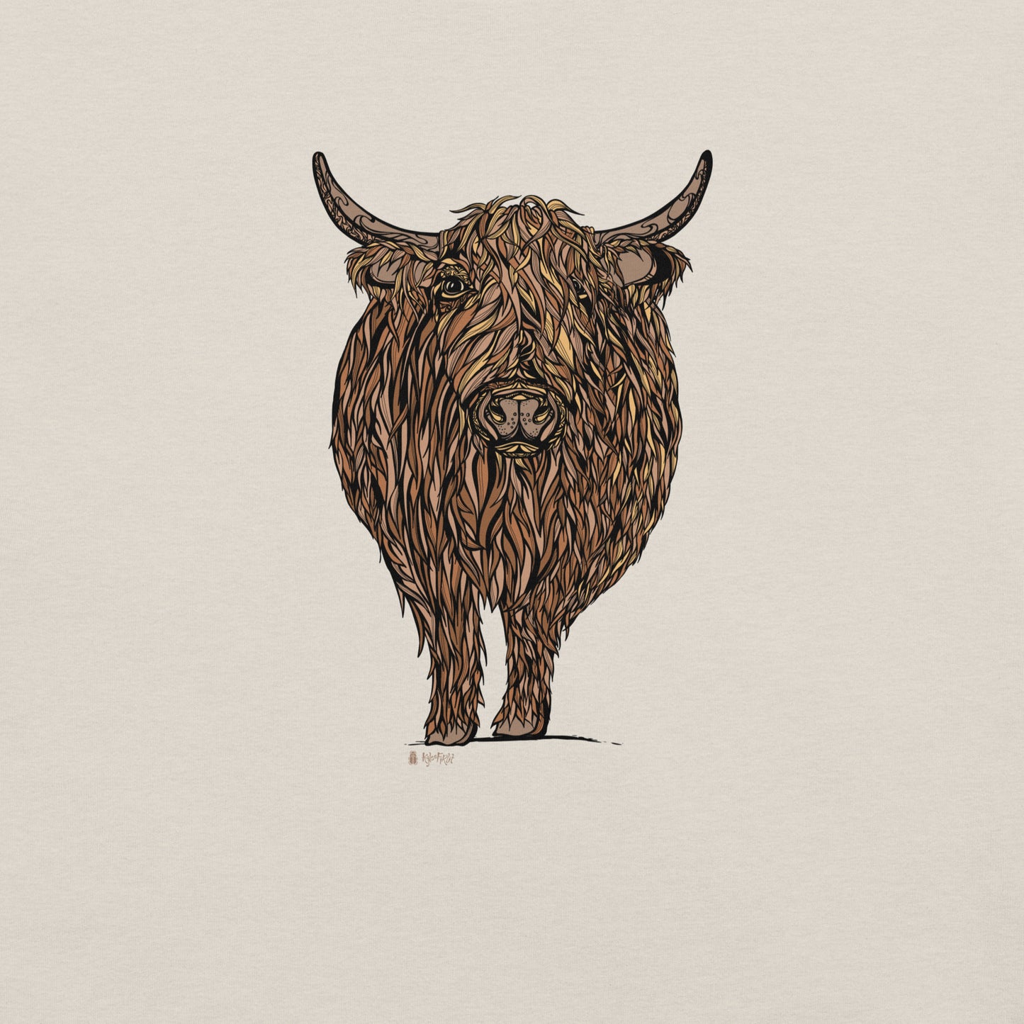 Highland Cow Color Unisex T-shirt