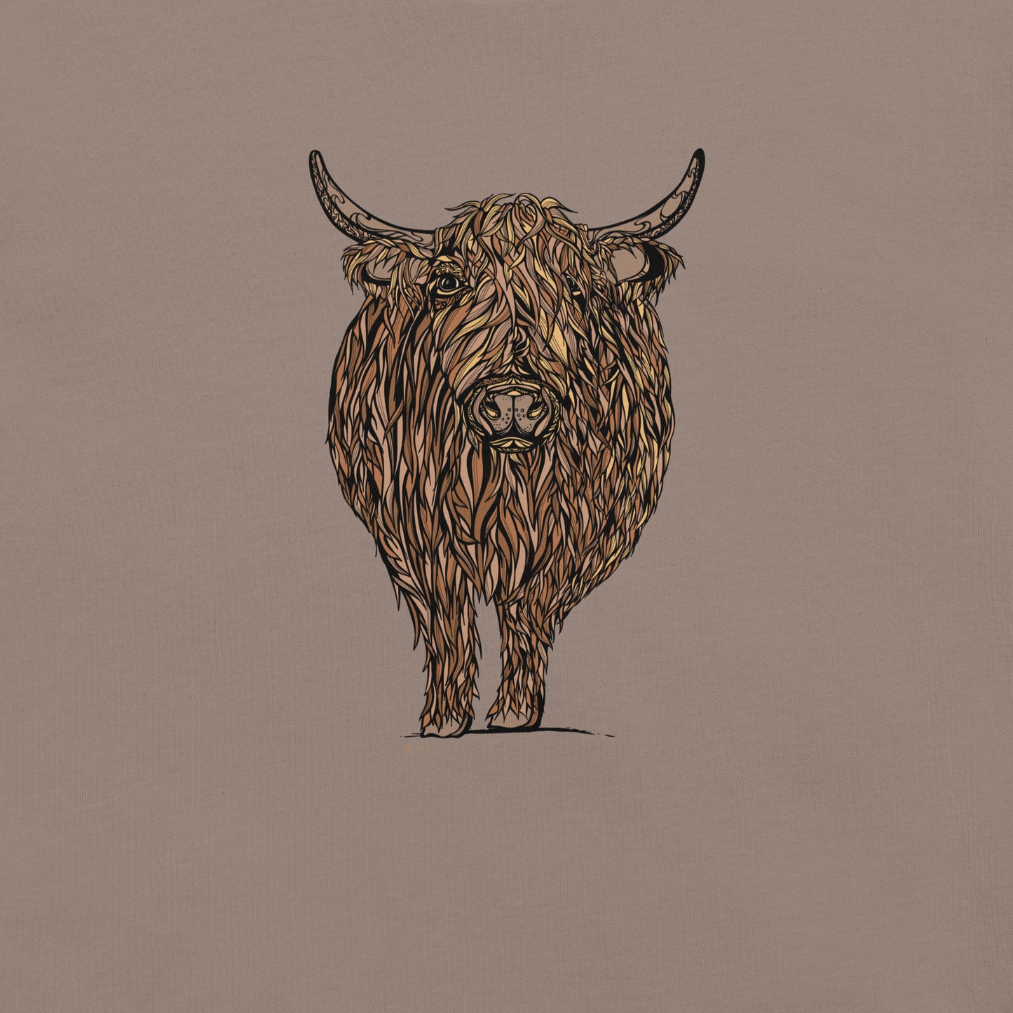 Highland Cow Color Unisex T-shirt