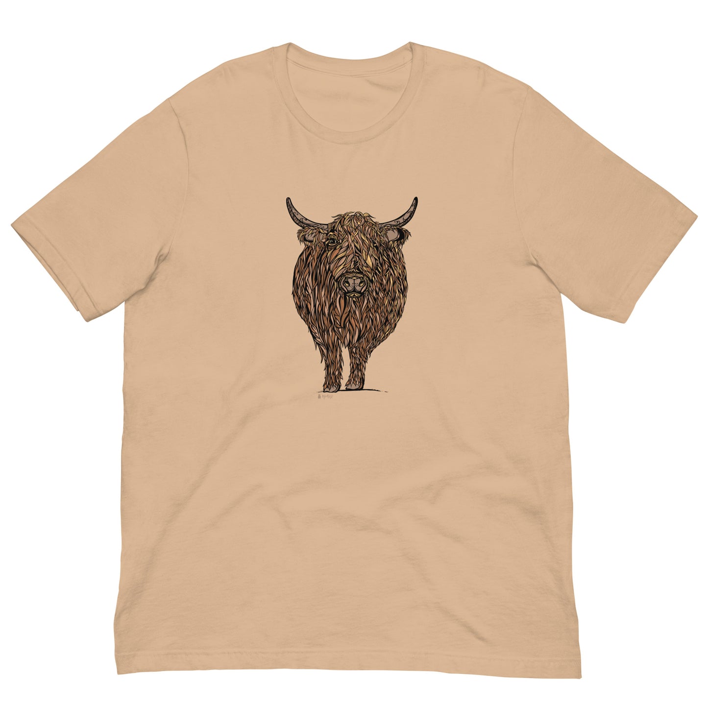 Highland Cow Color Unisex T-shirt