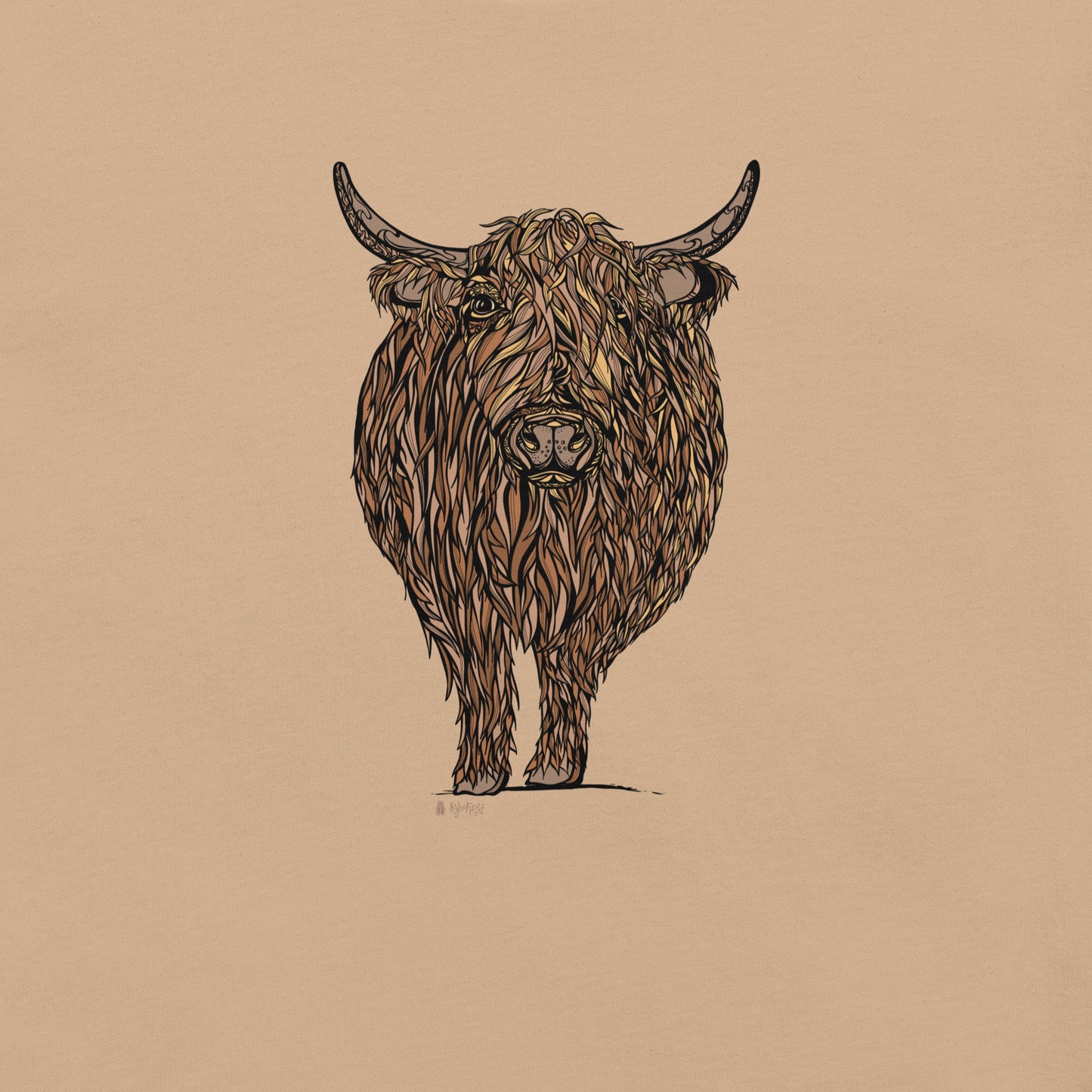 Highland Cow Color Unisex T-shirt