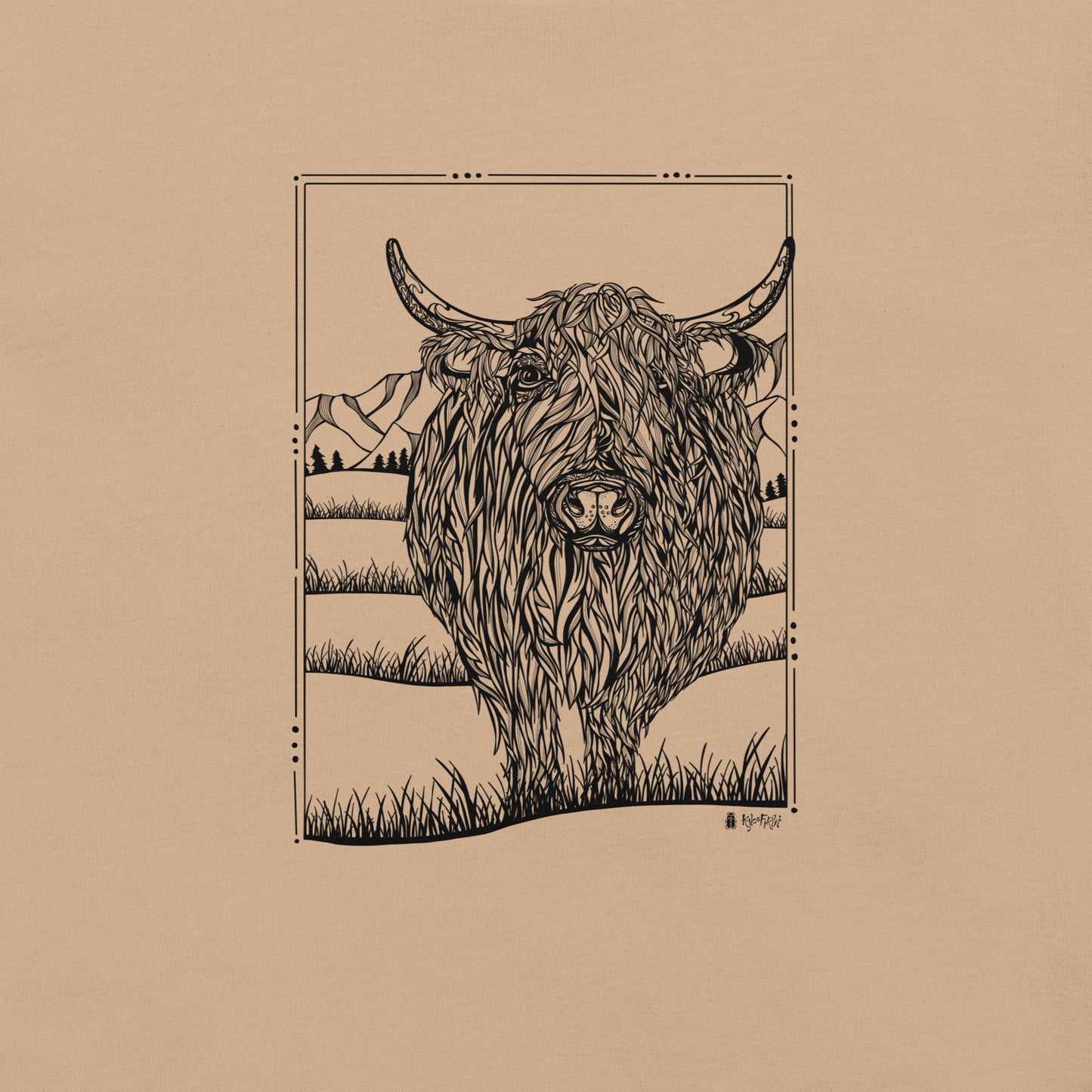 Highland Cow Unisex T-shirt