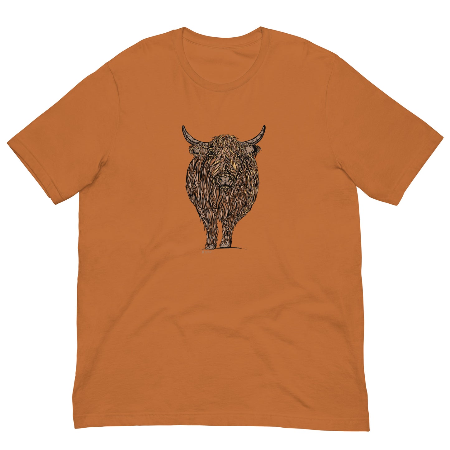 Highland Cow Color Unisex T-shirt
