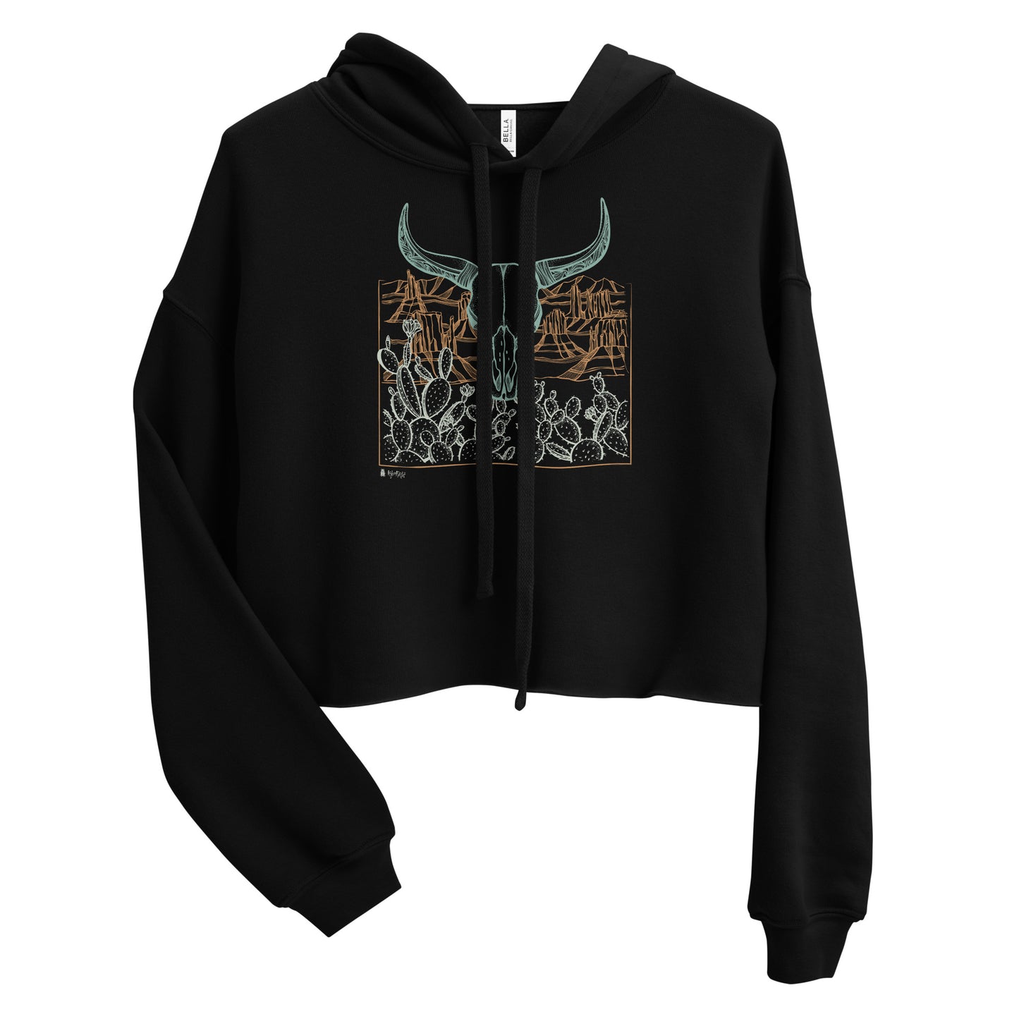 Desert Dusk Crop Hoodie