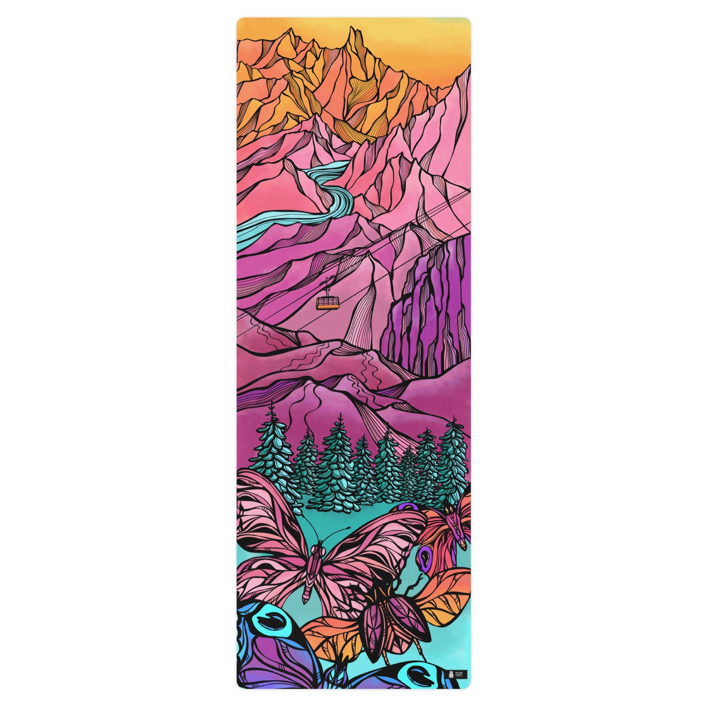 Lepidoptera Yoga Mat