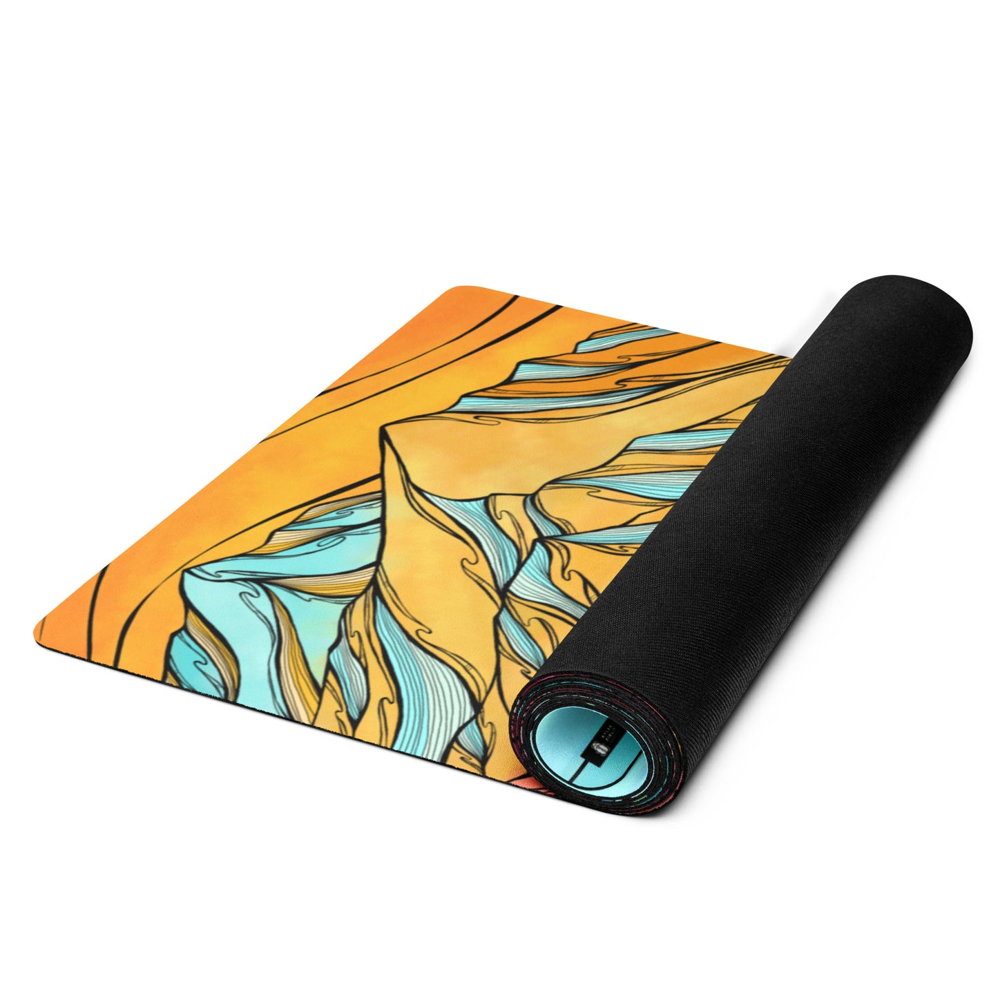 Cotton Candy Turns Yoga Mat