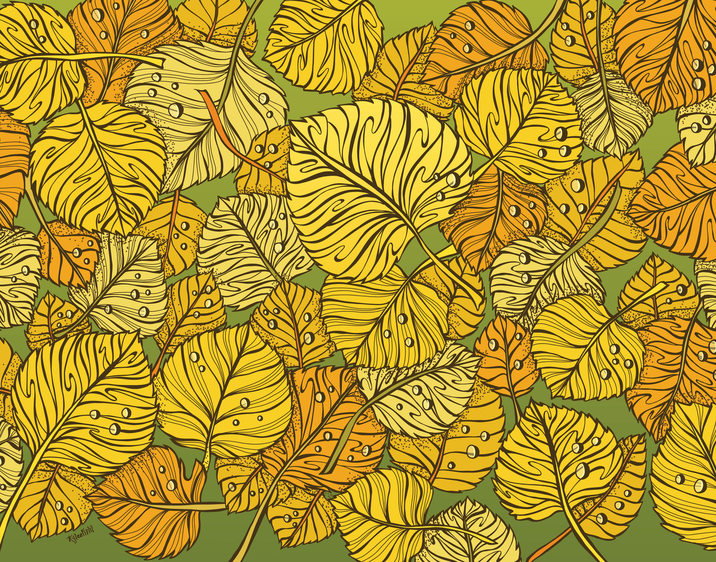 Falling Leaves Print
