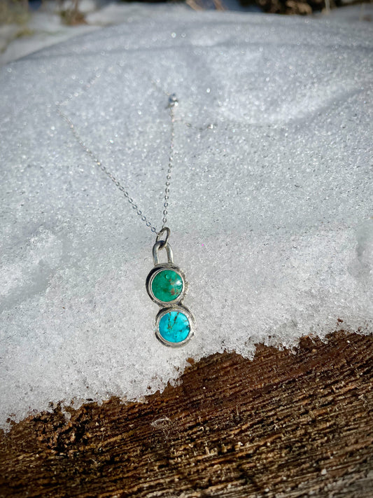 Double Dot Turquoise Necklace