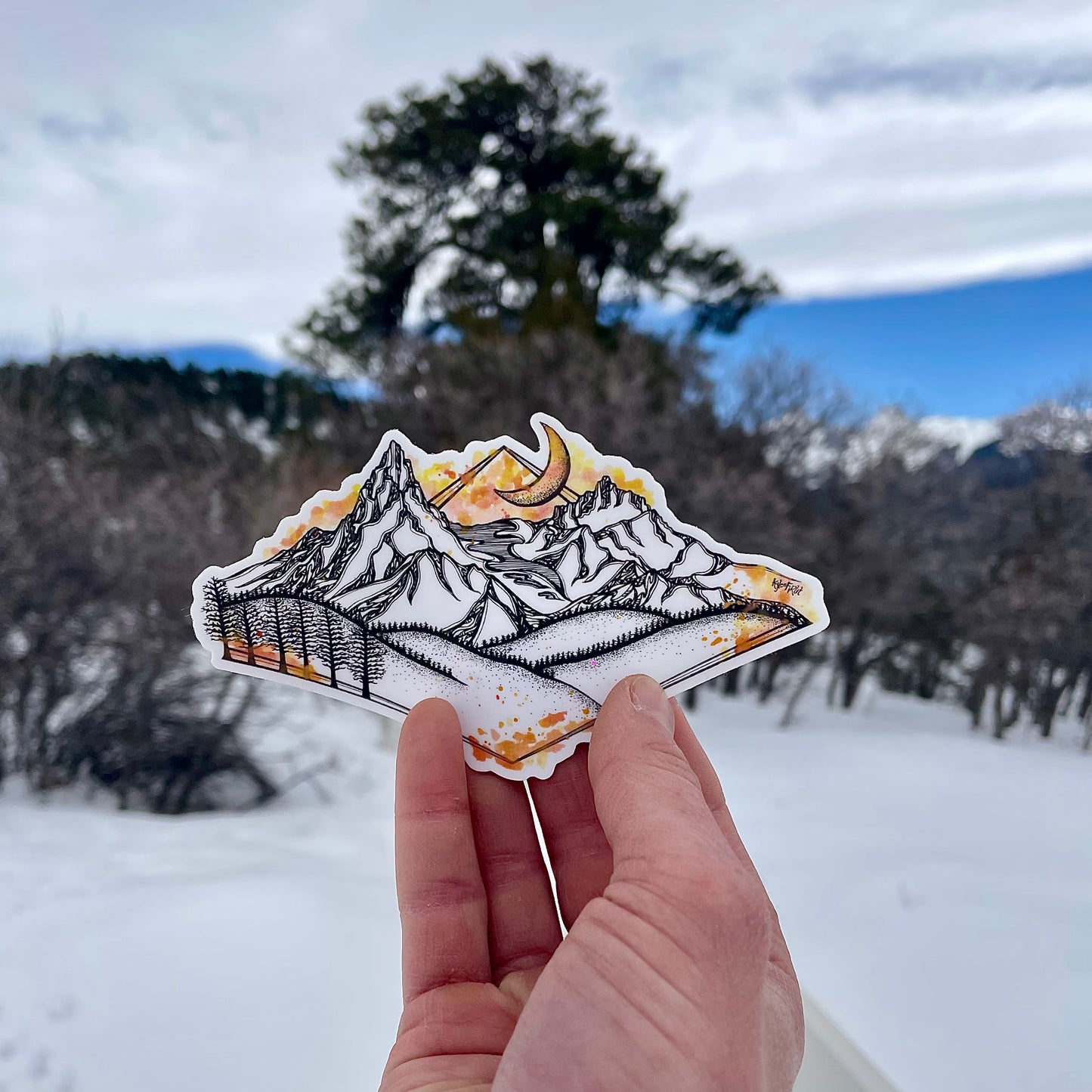 Pilot & Index Peak Sticker