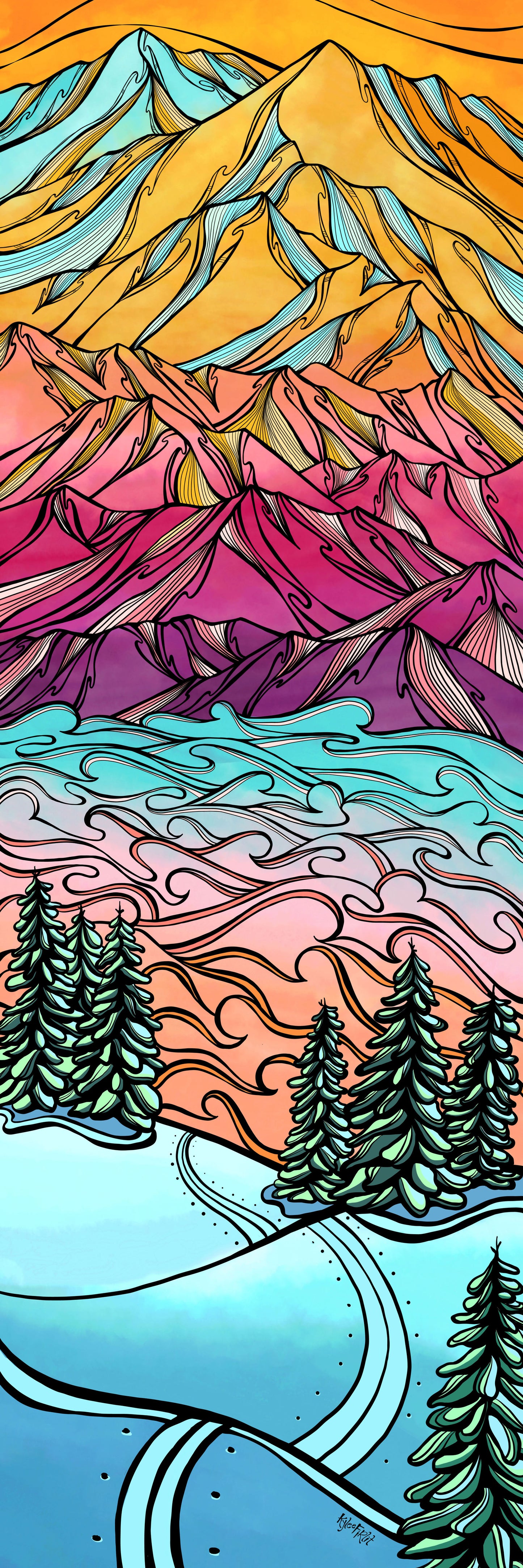 Cotton Candy Turns Print
