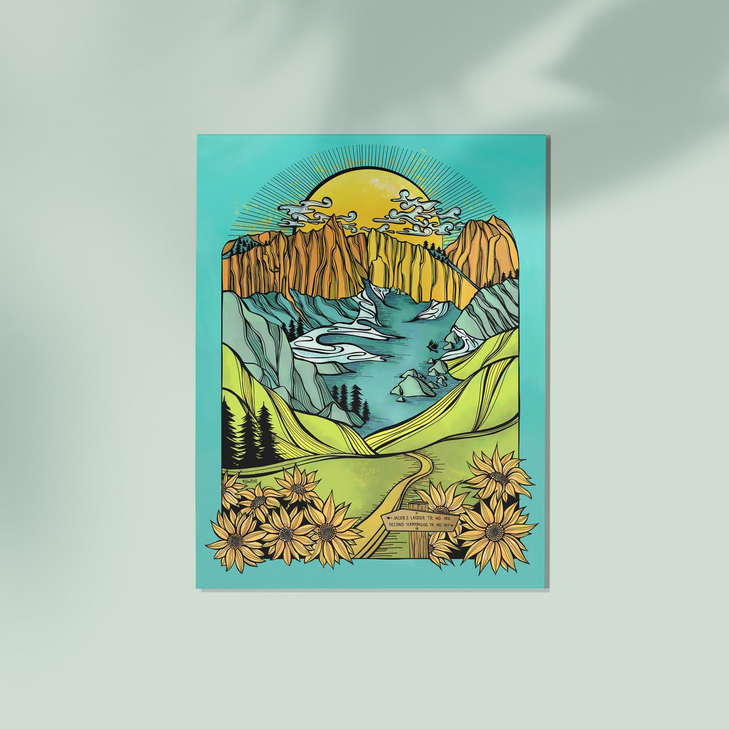 Lone Peak Print