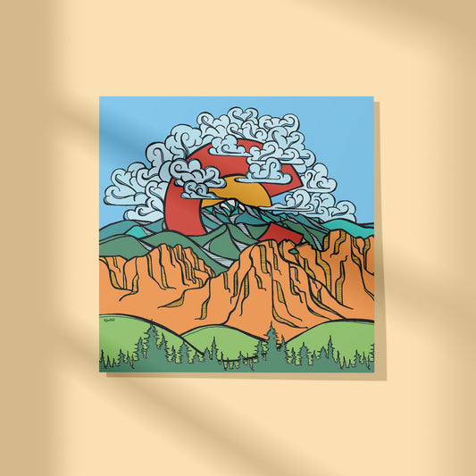 Pikes Peak Print