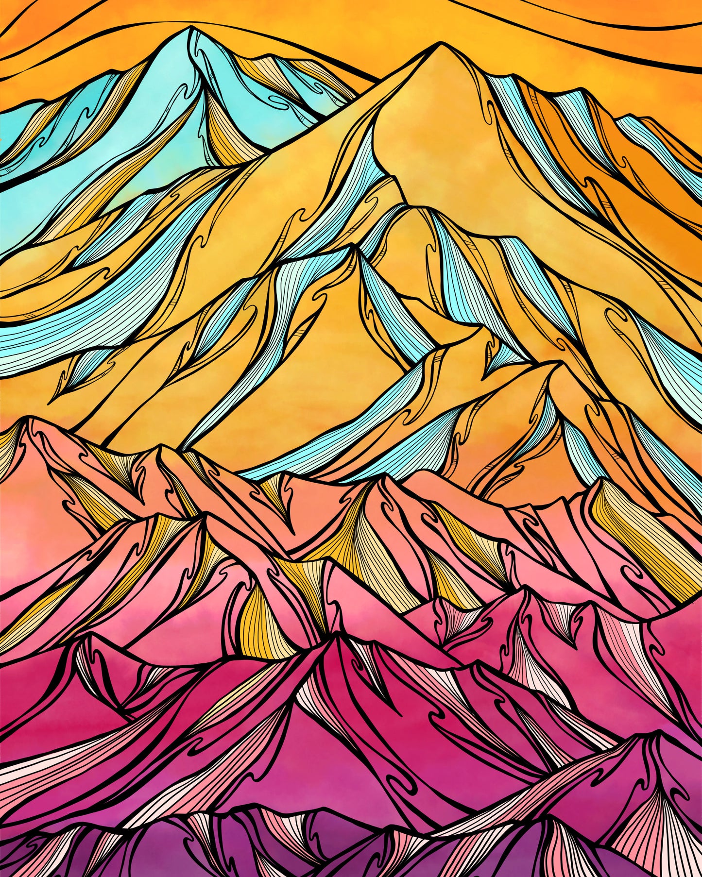 Cotton Candy Turns Print