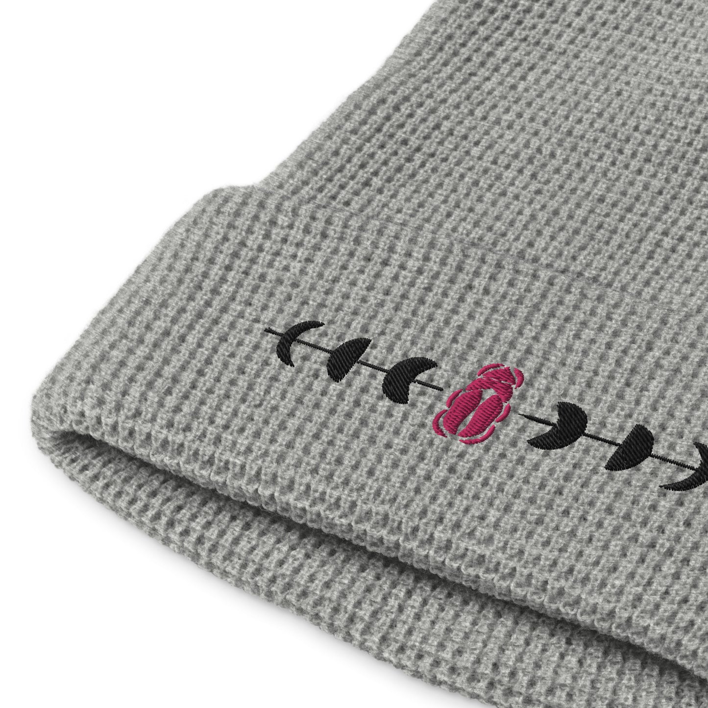 Moon Phases Waffle beanie
